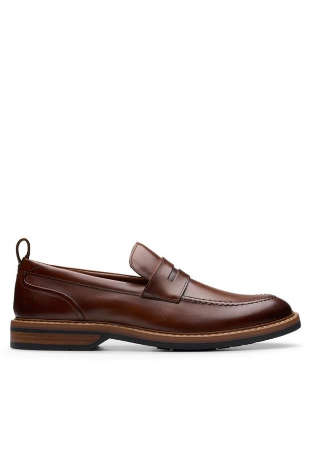 Clarks Mokasyny Aldwin Step 26178430 Brązowy. Kolor: brązowy. Materiał: skóra