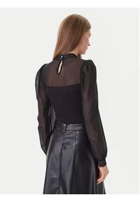 Morgan Body 251-TWIST Czarny Slim Fit. Kolor: czarny. Materiał: wiskoza