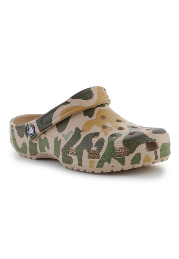 Klapki Crocs Classic Printed Camo Clog U 206454-2Y6 zielone. Kolor: zielony. Materiał: syntetyk, guma. Sezon: lato