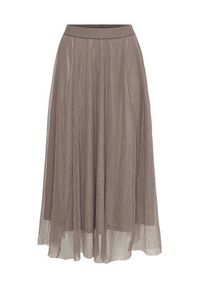 only - ONLY Spódnica midi 15214303 Brązowy Regular Fit. Kolor: brązowy. Materiał: syntetyk #2