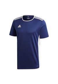 Adidas - Koszulka piłkarska męska adidas Entrada 18 CF1036. Materiał: materiał, poliester, skóra, dzianina. Technologia: ClimaLite (Adidas). Wzór: ze splotem. Sport: piłka nożna #5
