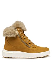 Geox Botki D Dalyla B Abx D26QSA 00032 C5047 Żółty. Kolor: żółty. Materiał: nubuk, skóra