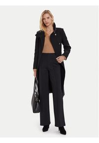 Morgan Płaszcz wełniany 242-GALOUA Czarny Regular Fit. Kolor: czarny. Materiał: syntetyk #3