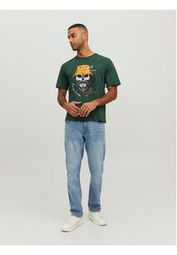 Jack & Jones - Jack&Jones T-Shirt Roxbury 12227779 Zielony Regular Fit. Kolor: zielony. Materiał: bawełna