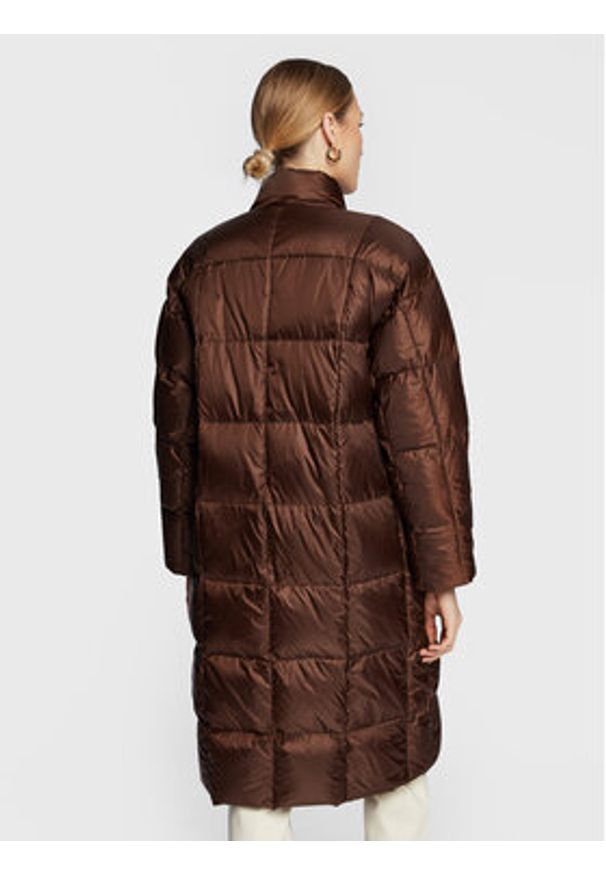 Marella Kurtka puchowa Adele 34960129 Brązowy Regular Fit. Kolor: brązowy. Materiał: syntetyk, puch