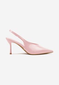 Renee - Różowe Sandały Slingback Vices na Obcasie Typu Szpilka Tilionea. Kolor: różowy. Materiał: jeans. Obcas: na obcasie. Styl: elegancki. Wysokość obcasa: średni #6