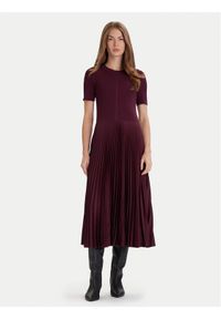 BOSS Sukienka codzienna Fadridi 50535658 Fioletowy Regular Fit. Okazja: na co dzień. Kolor: fioletowy. Materiał: wiskoza. Typ sukienki: proste. Styl: casual