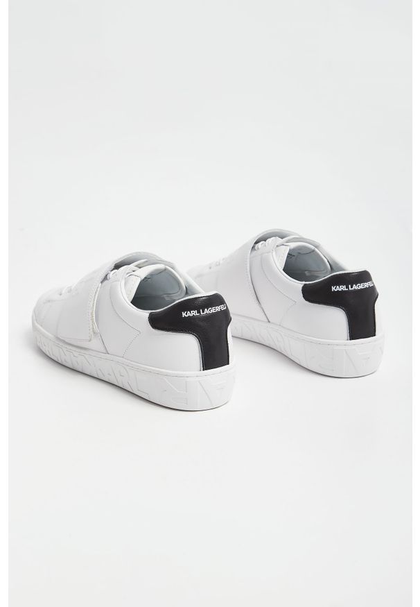 Karl Lagerfeld - Sneakersy męskie skórzane KARL LAGERFELD. Zapięcie: rzepy. Materiał: skóra