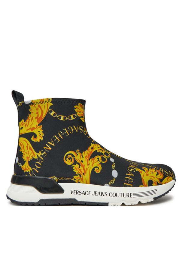 Versace Jeans Couture Sneakersy Dynamic 77VA3SA4 Czarny. Kolor: czarny. Materiał: materiał