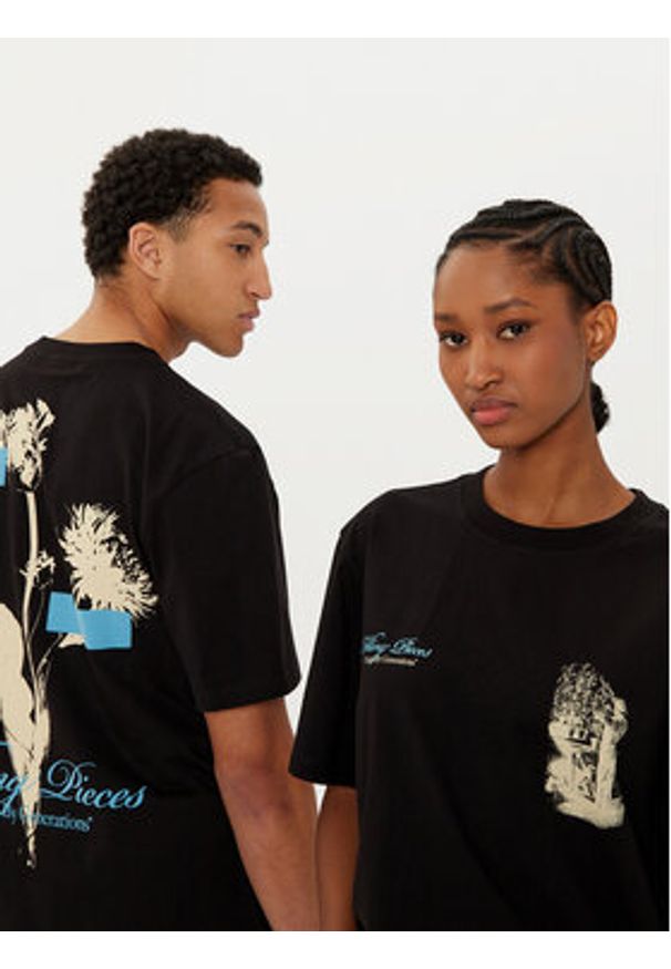 Filling Pieces T-Shirt Unisex Gardener 7449985 Czarny Regular Fit. Kolor: czarny. Materiał: bawełna