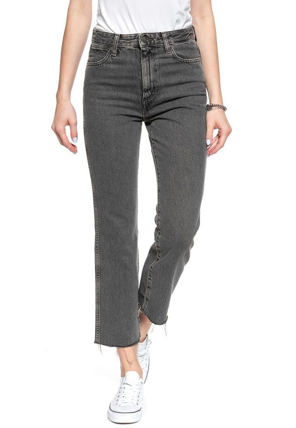 Wrangler - WRANGLER RETRO STRAIGHT CROP DESERT BLACK W27YRJ26N 112128215. Styl: retro