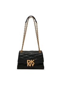 DKNY Torebka Minna R433KG75 Czarny. Kolor: czarny. Materiał: skórzane