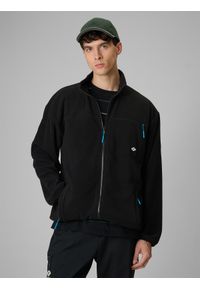 4f - 4F Polar relaxed ze stójką męski - czarny L. Typ kołnierza: kołnierzyk stójkowy. Kolor: czarny. Materiał: polar #1