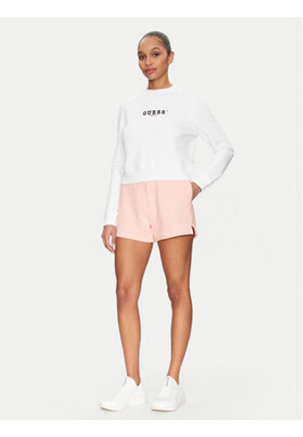 Guess Jeans Szorty sportowe W5GD0O K68I4 Różowy Relaxed Fit. Kolor: różowy. Materiał: bawełna