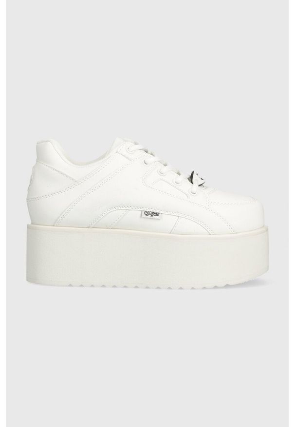 Buffalo sneakersy 1330-6 kolor biały 1633035. Zapięcie: sznurówki. Kolor: biały. Obcas: na platformie