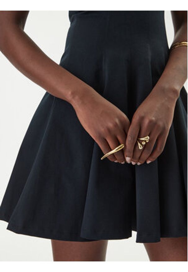 Versace Jeans Couture Sukienka codzienna 80HAO909 N0715 Czarny Slim Fit. Okazja: na co dzień. Kolor: czarny. Materiał: bawełna. Typ sukienki: proste. Styl: casual