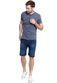 Mustang - SPODENKI MUSTANG Chicago Short DENIM BLUE 1007765 5000 682. Materiał: denim #6