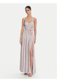 Elisabetta Franchi Sukienka wieczorowa ABR2252E2 544 Fioletowy Regular Fit. Kolor: fioletowy. Materiał: syntetyk. Styl: wizytowy