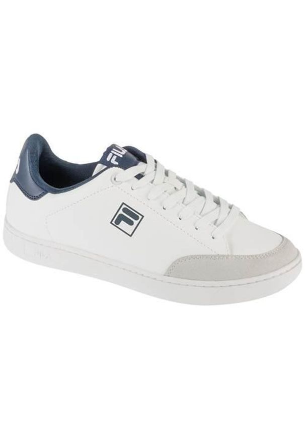 Buty do chodzenia męskie Fila Courtbay. Kolor: biały, wielokolorowy, niebieski. Materiał: guma, materiał, tkanina, syntetyk. Sport: turystyka piesza