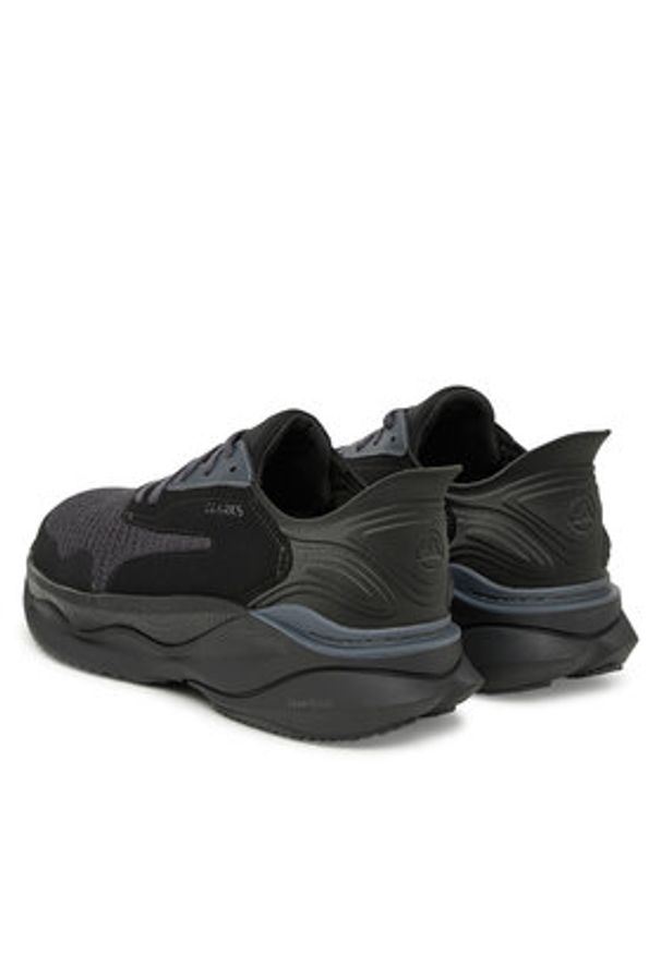 Clarks Sneakersy Clarks Pace 26184667 Czarny. Kolor: czarny. Materiał: materiał