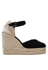 Castañer Espadryle Chiarata/8ED/001 020983-100-35 Czarny. Kolor: czarny. Materiał: materiał