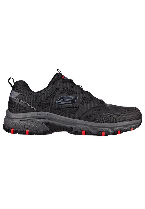 skechers - Buty trekkingowe na co dzień męskie SKECHERS HILLCREST skóra. Okazja: na co dzień. Kolor: czarny. Materiał: skóra