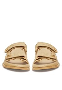 Nine West Klapki V1557-713-1 Beżowy. Kolor: beżowy. Materiał: materiał, syntetyk