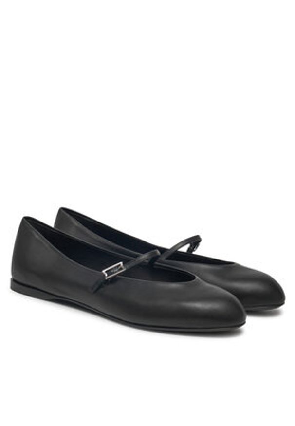 Max Mara Baleriny Mmballet 2514521171600 Czarny. Kolor: czarny. Materiał: skóra