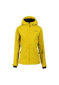 Bergson - Kurtka softshell damska Vara SS. Kolor: żółty. Materiał: softshell. Sport: turystyka piesza #1