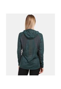 Bluza damska z kapturem Kilpi Aileen. Typ kołnierza: kaptur. Kolor: zielony. Sport: bieganie #1