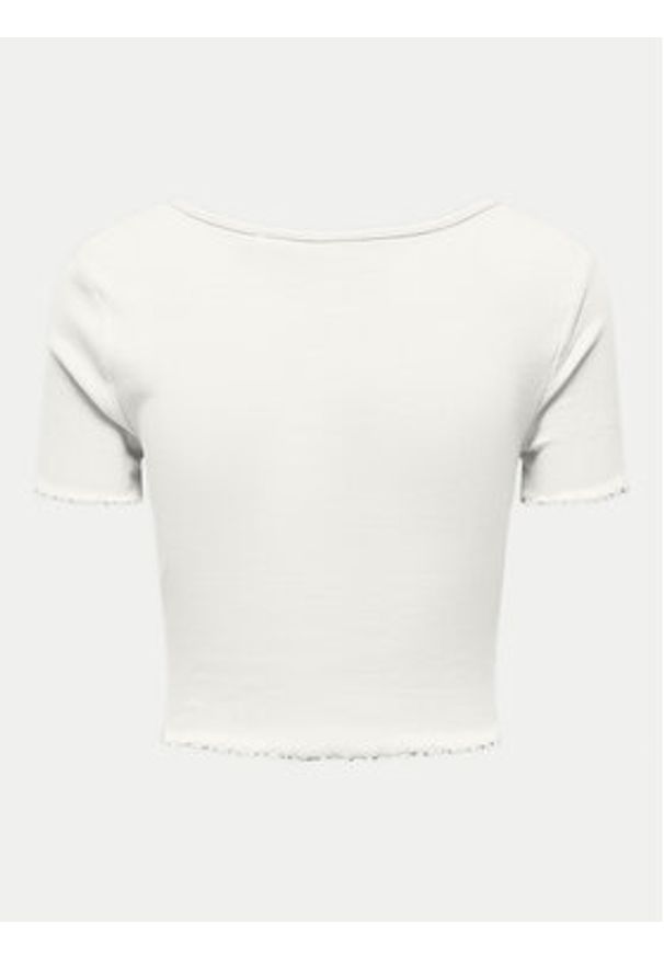 only - ONLY T-Shirt Betty 15311919 Biały Regular Fit. Kolor: biały. Materiał: bawełna