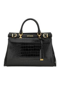 Guess - GUESS Czarna torebka Sestri Luxury. Kolor: czarny. Materiał: skórzane #2