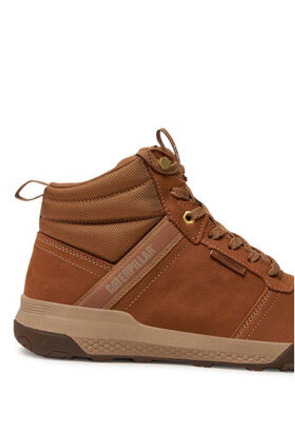 CATerpillar Sneakersy Hex Ready Mid P726105 Beżowy. Kolor: beżowy. Materiał: skóra