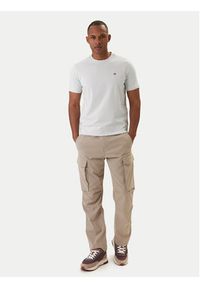 Napapijri T-Shirt Salis NP0A4H8D Beżowy Regular Fit. Kolor: beżowy. Materiał: bawełna #3