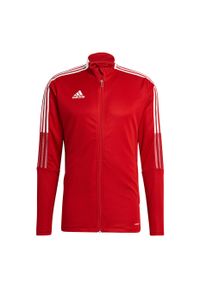 Adidas - Bluza piłkarska męska adidas Tiro 21 Track. Kolor: czerwony, wielokolorowy, biały. Sport: piłka nożna