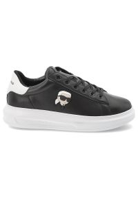 Czarne Sneakersy Karl Lagerfeld Modne Obuwie Męskie Premium. Okazja: na co dzień. Zapięcie: sznurówki. Kolor: czarny. Materiał: skóra #4