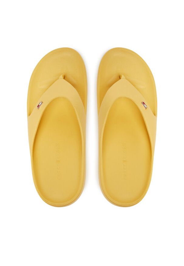 TOMMY HILFIGER - Tommy Hilfiger Japonki Comfort Beach Sandal FW0FW08522 Żółty. Kolor: żółty