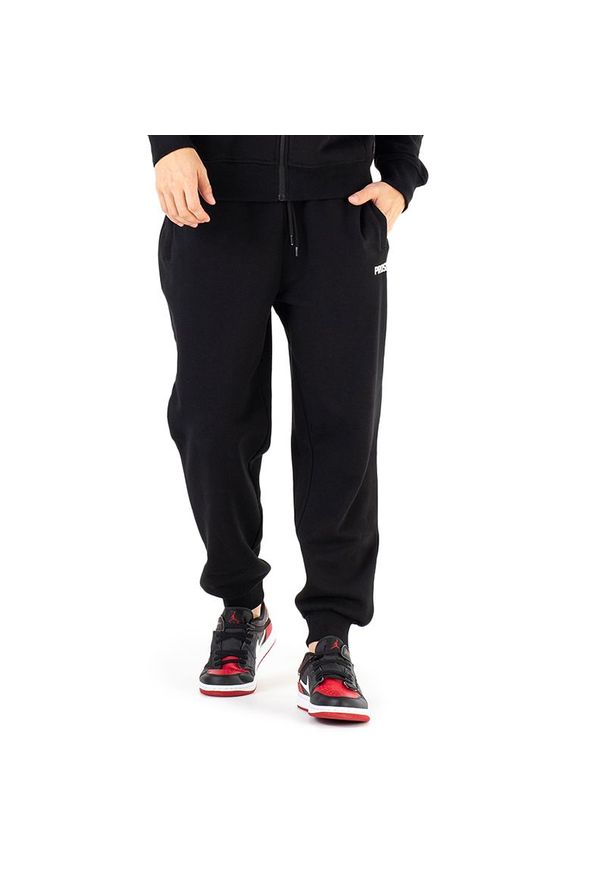 Spodnie Prosto Sweatpants Gonno KL232MPAN4011 - czarne. Kolor: czarny. Materiał: materiał, bawełna, dresówka, poliester
