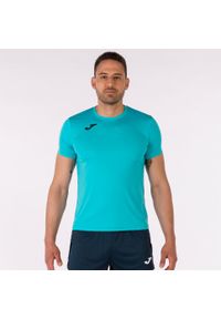 Koszulka do biegania męska Joma Record II. Kolor: niebieski, turkusowy, wielokolorowy. Materiał: poliester. Sport: bieganie