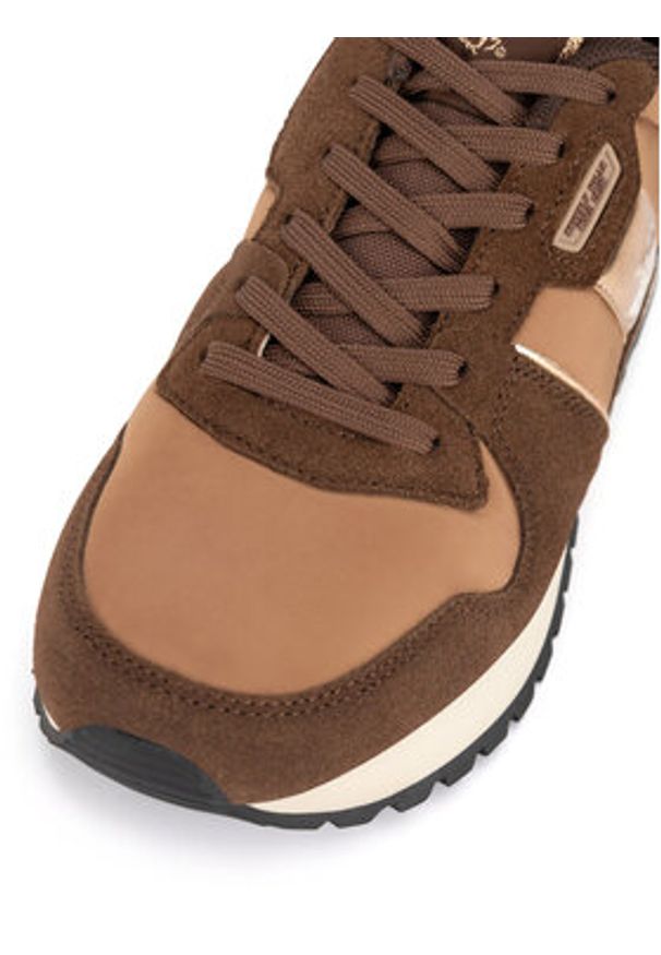 Beverly Hills Polo Club Sneakersy W-3C098-2A324 Brązowy. Kolor: brązowy. Materiał: zamsz, skóra