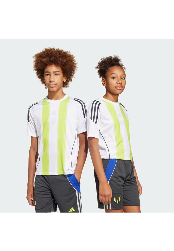 Adidas - Koszulka Messi Training Kids. Kolor: wielokolorowy, biały, żółty. Sport: piłka nożna