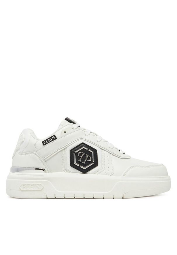 Philipp Plein - PHILIPP PLEIN Sneakersy SAES USC0766 PTE120N Biały. Kolor: biały. Materiał: skóra