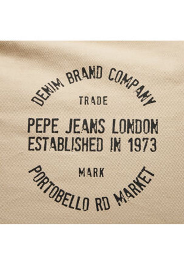 Pepe Jeans Torba Reece Heritage PU300011 Beżowy. Kolor: beżowy. Materiał: materiał