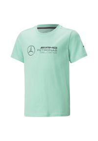 Koszulka Sportowa Dziecięca Puma Mapf1 Logo. Kolor: zielony