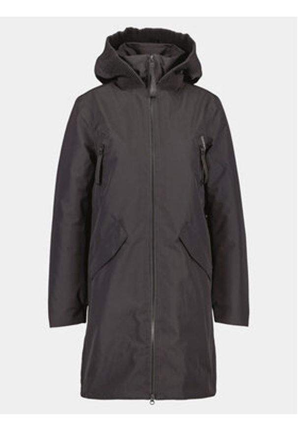 Didriksons Parka Bente Wns Parka 504921 Czarny Regular Fit. Kolor: czarny. Materiał: syntetyk