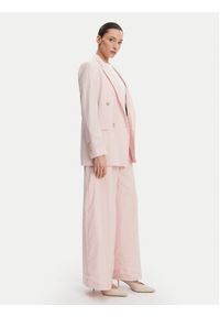 BOSS Marynarka Jaleto7 50537509 Różowy Regular Fit. Kolor: różowy. Materiał: wełna #4