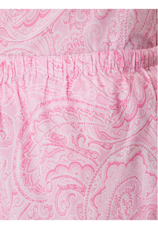Lauren Ralph Lauren - LAUREN RALPH LAUREN Piżama ILN12499 Różowy. Kolor: różowy. Materiał: bawełna