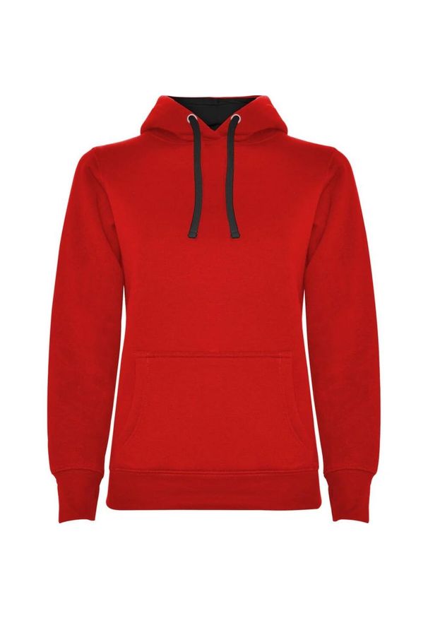 ROLY - Bluza Z Kapturem Z Polibawełny Dla Kobiet. Typ kołnierza: kaptur. Kolor: czerwony, wielokolorowy, czarny