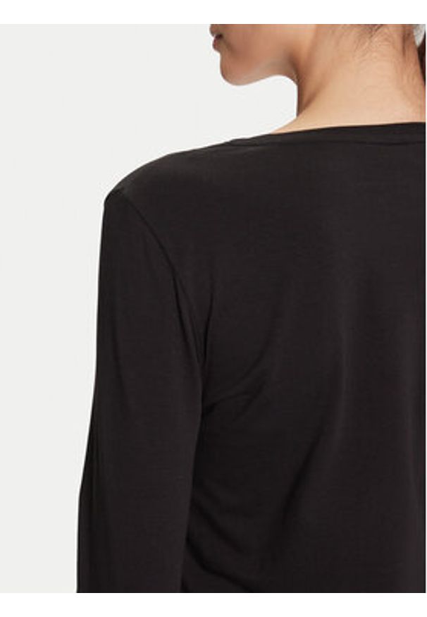 EA7 Emporio Armani Bluzka 7W000456 AF10373 UC001 Czarny Slim Fit. Kolor: czarny. Materiał: bawełna