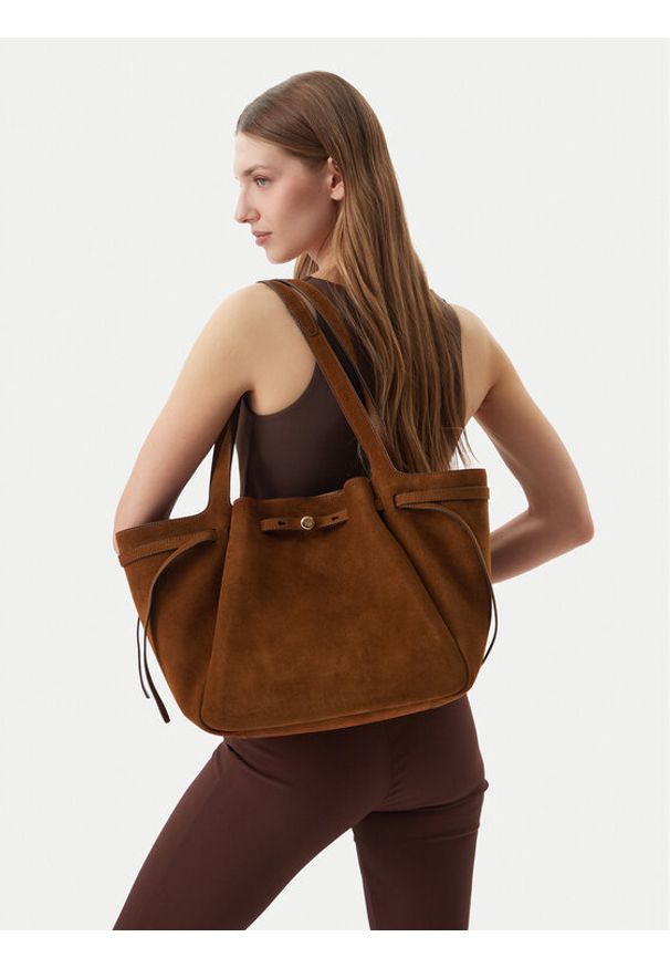 Tory Burch Torebka 178158 Brązowy. Kolor: brązowy. Materiał: zamszowe, skórzane